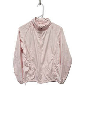 Peter Millar Women's Light Pink 1/4 Zip Performance Windshirt Pullover - Size Sm